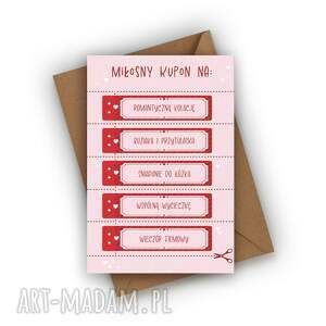 czarnaowcakarteczki kartka walentynkowa - miłosne kupony