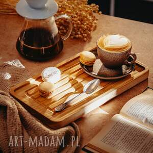 drewniana taca dekoracyjna z jesionu, deska do serwowania, ozdoba stołu