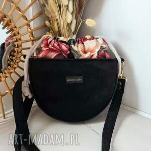 Torebka Moon z Kominem w Piwonie, damska, półokrągła