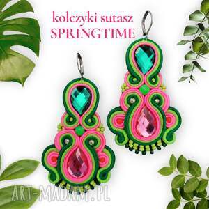 SPRINGTIME II, sutasz, sutaszowe kolczyki