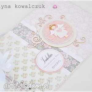 handmade scrapbooking albumy album - pamiątka chrztu świętego