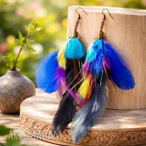 dlugie kolczyki pióra fo wiesz et bo fr