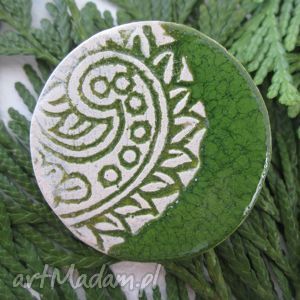 handmade broszki broszka zielonka