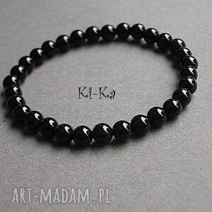 handmade basic black gloss - bransoletka