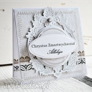 kartka wielkanocna - ornamenty scrapbooking kartki