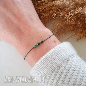 Bransoletka z malachitem (biżuteria, malachit, na co dzień, kamienie naturalne, na)