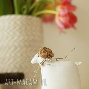 oryginalny prezent, dekoracje wielkanocne baranek do koszyczka