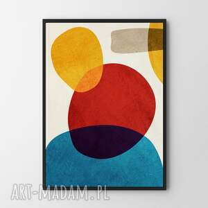 plakat kolorowa abstrakcja - format 30x40 cm do sypialni