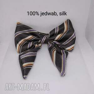 duża jedwabna kokarda dodatek do stylizacji, akcesoria włosów, jedwabny