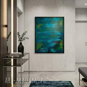 Wspominając Gerharda 18 - obraz abstrakcyjny akrylowy 100x80 cm