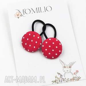 Gumeczki do włosów w kropeczki kolekcja Sweet Cherry