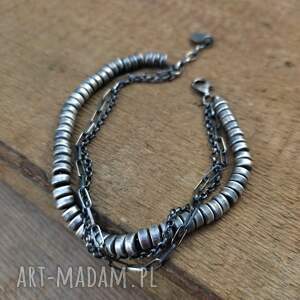 pod choinkę prezenty, bransoletka - szum srebro oksydowane 925