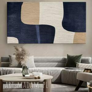 Zakrocka Atelier SONIANDI - nowoczesny obraz strukturalny 80x160 do salonu