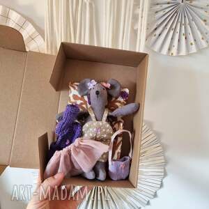 mała przytulanka akcesoria, naturalna zabawka prezent naturalny szmacianka