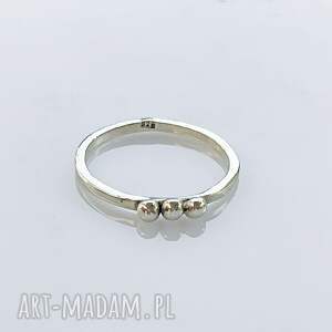 mbbijoux pierścionek z kulkami minimalizm, oryginalny prezent