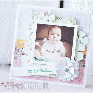 handmade scrapbooking kartki kartka ze zdjęciem dziecka