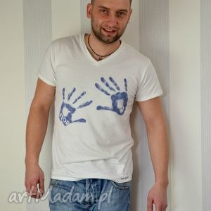handmade koszulki męska koszulka ręcznie malowana - stop me od fresh lemon