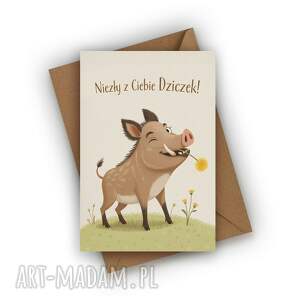 Prezent DLA CHŁOPAKA - NIEZŁY Z CIEBIE DZICZEK! Zabawna kartka