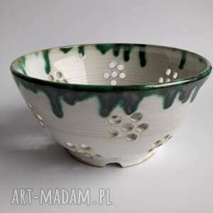 handmade ceramika durszlak ceramiczny