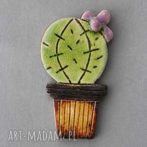 oo kaktus-magnes ceramiczny, skandynawski, minimalizm, parapetówka, meksykański