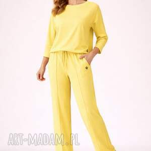 KOMPLET DAMSKI - MILA ŻÓŁTY, bluza