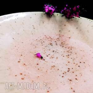 ręcznie zrobione ceramika kamionkowe naczynie ceramiczne podstawka świecznik różowy
