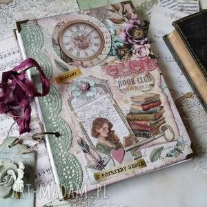 Prezent Romantyczny notes/ pamiętnik w stylu retro ręcznie wykonany