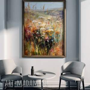 jesienna łąka - grafika na plakacie A3, prezent