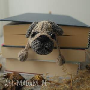 zakładka do książki mops, mopsik pies, piesek psiary, miłośnika