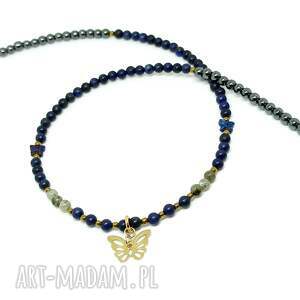 handmade naszyjniki lapis lazuli - naszyjnik z kamieni naturalnych