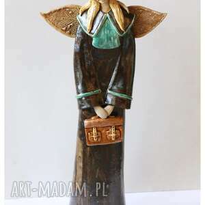 handmade ceramika anioł adwokat