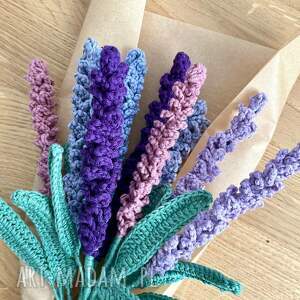 Prezent Bukiet lawendy szydełkowej • 10 gałązek Rustykalne