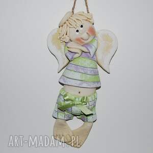 Grzesiu to ja - aniołek z masy solnej, prezent, dekoracja