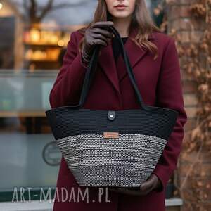 Prezent Miejska torebka ze sznurka szyta w Polsce TS01 03z