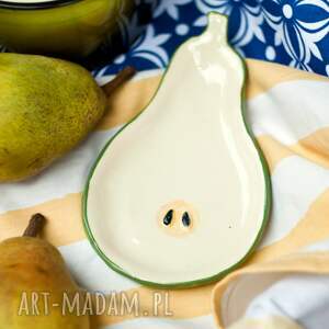 talerzyk gruszka, jesienne kuchenna akcesoria, deserowy, jesieniara