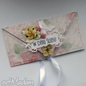 handmade scrapbooking kartki ślubna kopertówka