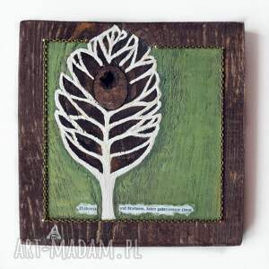 aleksandrab drzewo nadziei /4/ obraz malowany na desce technika mieszana