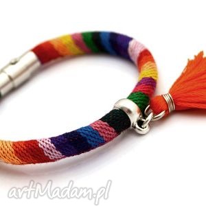 handmade bransoletka magnetoos boho rainbow minimal