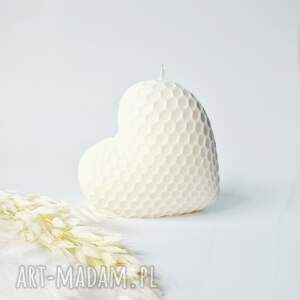 Prezent Świeca sojowa Honey heart - duże, świea, dzień - matki