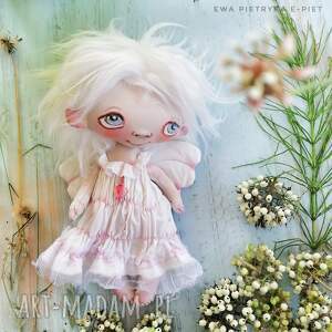 aniołek e - piet artystyczna lalka kolekcjonerska ręcznie szyta i malowana