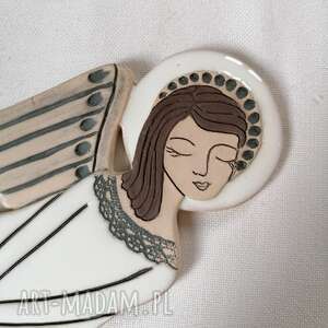 anioł ceramiczny - vela - Smokfa ceramika