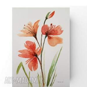 kwiaty - akwarela foramtu a4