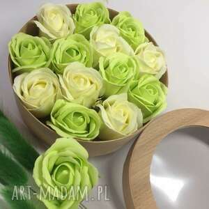 handmade kosmetyczki box flowers with soap 13 roses