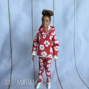Bluza z kapturem dla lalki Barbie - ubranko handmade