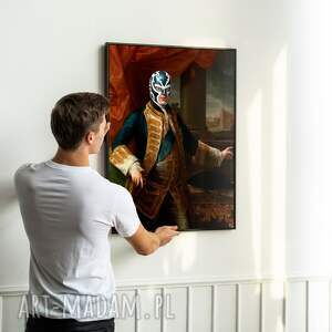 plakat luchadore - sztuka obraz portret format 40x50 cm prezent