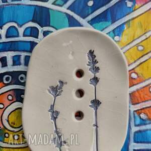 Mydelniczka ceramiczna Wolna Chwila - ręcznie szkliwiona do łazienki