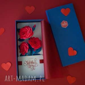 handmade scrapbooking kartki karteczki 3d. Happy valentines day