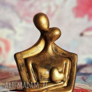 rzeźba z gipsu, para zakochanych, miodowe - Main ślub