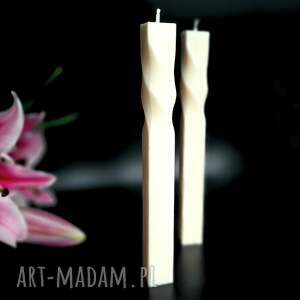 Prezent wysoka 2szt, świea sojowa, świeca naturalna