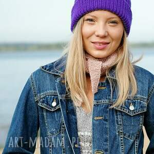 Czapka Ulu z wełny merino, wełniana, z wywinięciem, naturalne włókna